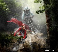 Последствия того что волк её догнал)))