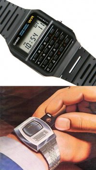 носил вот такое casio, и скажу, что пальцем нажимать кнопки напряжно. обычно использовал в качестве "стилуса" торцевую сторону ручки или карандаша.
а для такой клавиатуры видимо надо носить иголку. :)