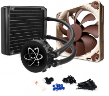 Разогнать комп в домашних условиях может сделать двенадцатилетний ребенок, ПК разгонится на ту мощность на которой он сможет работать без артефактов/багов/зависаний вне зависимости какое стоит охлаждение воздушное или водяное.
По своему опыту скажу, что лично для меня воздушное охлаждение лучше, так как с водянкой вечно проблемы: сталкивался с такими как износ и шум помпы, вечный долив дистиллированной воды, трата денег на антикоррозийную жидкость а еще не дай бог протечка это все сливать/заливать, геморрой тот еще.
Да, это красиво круто и все дела но не эффективно, даже придешь собирать комп на буденновку, тебе любой продавец скажет что тебе водянка не нужна.
кстати сейчас видюхи пошли такие например gtx 950, что им не требуется как на ранние серии по три вентилятора ну а на процессор хочу попробовать вот это чудо