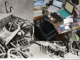 У некоторых гробница на рабочем месте. Впору раскопки проводить.