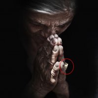 Наверное на милостыню купил