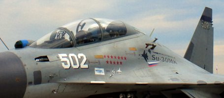 Вот как пример: Су-30МК на авиасалоне МАКС2011.