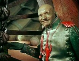 Ещё сказка Марья-Искуссница. Ему пришлось в холодном бассейне купаться, в бассейн набросали сухого льда, чтобы изобразить бульканье и пар кипящей воды.