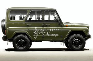 На УАЗе даже выпустили символичный автомобиль к юбилею 70-ти летия Победы!