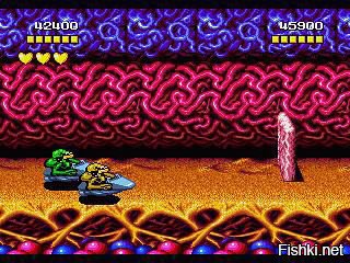 Это же battletoads, очень суровая и хардкорная игра, даже по меркам тех времён. До сих пор помню гонки