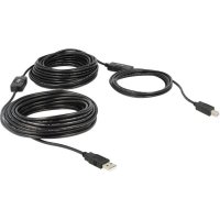 Вообще-то если вы посмотрите на ваш кабель по ссылке, то он совсем не обычный USB, а с колдовством посередине :) Собственно что бросать мало вольтовый ток далеко, крайне затратно и неэффективно, это поняли ещё лет сто назад, спорить с этим в 21 веке как то даже глупо.