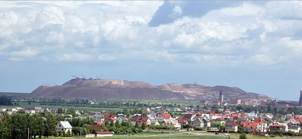 Беларусь, город Солигорск, свалки отходов больше чем германии.