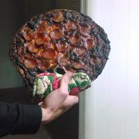 Прихожу такой с работы домой, захожу на кухню

Воняет! открываю духовку, а там...