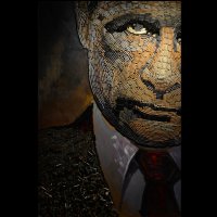 Лицо войны: художница создала портрет Путина из гильз, собранных на Донбассе.