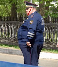 Дядя милиционер,а зачем вам тесемочка над козырьком?
-Это я когда за бандитами гонюсь,чтоб фуражку ветром не сдуло.
-А-а-а...А я думал что бы рожа не треснула.