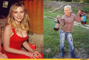 а вот она когда в Россию приезжала)