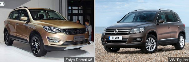 Вот тут я вообще сходства почти не вижу, автор промазал немного. На первой фото больше мерс напоминает, а на второй или ауди или коен. Про салоны вообще молчу. они ниу кого не похожи.