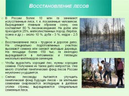 Этим, по сути, должны заниматься лесничества. Если лесничества свою работу делают так как надо, то проблем с потреблением и воспроизводством лесов быть не должно (древесина-возобновляемый ресурс). В обратном же случае мы наблюдаем исчезновение огромных лесных массивов. Джадав Пайенг принципиально взял воспроизводство леса под личный контроль, честь ему и хвала за это. По моему каждый человек должен стремиться к его примеру.