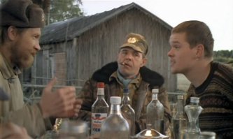 Мне их общение вот что напомнило :)

— Кузьмич, ты что, финский усвоил?
— В смысле?
— Ну, он же по-фински разговаривает.
— Кто по-фински разговаривает?
— Ну, он же — финн!
— Кто финн?