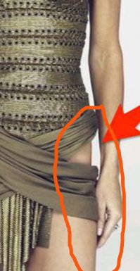 А я бы поспорил :) - ну не может ей платье так бедро и мышцы на нем зажимать.