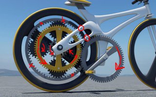 А никого не смущает, что судя по шестерёнкам, он назад поедет???