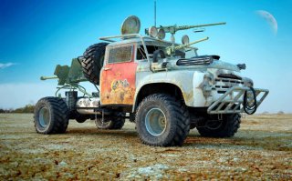 Mitsubishi Eclipse подготовленный для истребления зомби