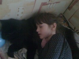 У меня живет крупный мейн-кун- 3 года, 15 кило. Игривый, но очень спокойный - кот с характером собаки. Меня встречает-провожает, семилетней дочке позволяет всё, она с ним, в основном, и играет.Спят днем вместе))В двушке чувствует себя вполне нормально.Это все-таки кот))