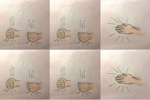 Судя по меткам к посту рисунки твои? Тогда, жаль нельзя больше одного раза «плюсануть»! Если честно, название поста «песни в рисунках» дало ассоциации что-то вроде «Угадай мелодию» ...