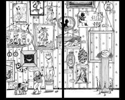 Борис Заходер, Кошка Вьюшка (детям читаю)
Есть много известных Кошек,
(Не говоря о Котах!),
Прославленных в разное время
И в самых разных местах.
И вот наша Вьюшка отважно
Вступает в их избранный круг -
Простая рыжая кошка,
Почти без всяких заслуг...

Славными именами
Украшен кошачий род!
...Кот, Который Наплакал...
...Кот Ученый... Чеширский Кот...
...Кошка из Кошкина дома...
(Как забыть о ее судьбе!)
...Первая Кошка (Которая
Бродила Сама по Себе)...

В Древнем Египте Кошки
Числились даже в богах;
Есть ли на свете невежда,
Незнакомый с Котом в Сапогах?..
...И к этим-то славным Кошкам
(И знаменитым Котам)
Присоединяется Вьюшка,
Которая Спит НЕ ТАМ.

Да, Вьюшка не ищет покоя,
Уюта и темноты -
Того, что ищут все Кошки
(И некоторые Коты!).
НЕ ТАМ она спит, где надо,
А только наоборот -
ТАМ, где спать не подумает
Ни Кошка, ни даже Кот.

Вы спросите: «И за это,
За это к ней слава пришла?
Не за какой-нибудь подвиг,
А за то, что она спала?»
Вы скажете: «Так не бывает!»
Вы фыркнете: «Ерунда!»
Вы, может быть, расхохочетесь...
А я вам отвечу: «Да!»

«Да, можете не сомневаться! -
Я вам скажу в ответ, -
За это и только за это
Воспел нашу Вьюшку поэт!
И верьте - на громкое имя
Имеет она все права:
Она в своем деле добилась
Небывалого мастерства!»

Кто может спать в мясорубке
(Если мама готовит фарш!),
На граммофонной пластинке
(Когда исполняется марш!),
Под душем (когда купаются),
На венике (если метут),
А Вьюшка - не сомневайтесь! -
Спит себе, тут как тут!

Нет места в нашей квартире,
Где бы она не спала -
От А
(бажура)
До Я
(щика письменного стола).
Вы можете перечислить
(Если сможете!) весь алфавит,
Ручаюсь, на каждой букве
Эта рыжая кошка спит!

Спала на дверном засове,
Когда прибивали засов!
Спала на секундной стрелке
И на маятнике часов,
Спала на страницах журнала
(И я с ней дремал заодно),
И даже... спала на подушке,
Что строжайше запрещено!

Надеюсь... Нет, я уверен:
Теперь вы согласны со мной
Слава досталась Вьюшке
Отнюдь не дешевой ценой!
Недаром толпы поклонников
Так и ходят за ней по пятам,
И просят автограф у Кошки,
Которая Спит НЕ ТАМ!