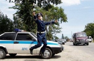 Лицо гайцов при остановке