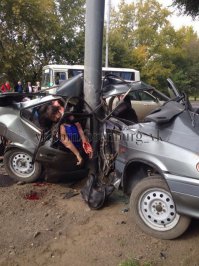 Авария дня 2086. Смертельное столкновение со столбом