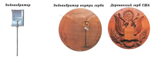 Для школоты, которых в гугле забанили
...
Осмотрев экспонаты, Берия вызвал для консультации академиков Акселя Берга и Абрама Иоффе — под их руководством группа специалистов высочайшей квалификации из оперативно-технического управления НКВД занималась разработкой, производством и испытанием уникального микрофона. Мировая практика создания и использования аппаратов, «снимавших» чужие государственные секреты, ничего подобного не знала.
...
Это было пассивное подслушивающее устройство: никаких элементов питания, ничего такого, что могло быть обнаружено с помощью имевшихся на вооружении специалистов мира того времени технических средств. Устройство, похожее на головастика с маленьким хвостом, приводилось в действие источником излучения микроволнового сигнала, который заставлял рецепторы «головастика» резонировать. Голос человека влиял на характер резонансных колебаний устройства, позволяя осуществлять перехват слов.
...
Микрофон ЗлатоустМикрофон мог действовать сколь угодно долго. Микроволновые импульсы подавались «головастику» энергоемким генератором с расстояния до трехсот метров. Прием, расшифровка и запись на магнитную ленту возвращающихся колебаний осуществлялся другим уникальным устройством, расположенным на одной линии с передающим генератором. Чтобы передающиеся и принимаемые импульсы не накладывались, вся геометрическая фигура должна была иметь форму равнобедренного треугольника.
...
Генератор и аккумулятор микроволн были установлены на верхних этажах жилых зданий слева и справа напротив здания американской дипломатической миссии. Жильцов, разумеется, выселили. Освободившиеся коммунальные квартиры заняли спецы из оперативно-технического управления НКВД, обслуживающие приемо-передающую аппаратуру. Однако на балконах, выходящих к американскому посольству, по-прежнему вывешивалось белье, женщины (сержанты госбезопасности) по воскресеньям вытряхивали коврики и одеяла, в буквальном смысле слова, пуская пыль в глаза офицерам безопасности посольства.