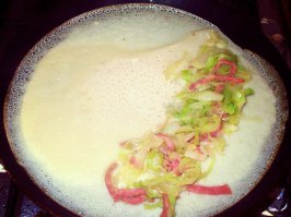 с капустой и ветчиной -