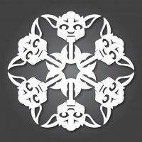 20 схем для вырезания снежинок из бумаги