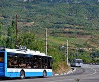 Крым, междугородний троллейбус Симферополь - Алушта - Ялта