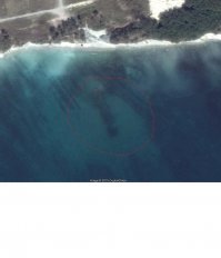 Красная Грузия. ... моё детство прошло поблизости, сколько порезов о Твой ржавый металл, сколько мидий собрано с него, сколько вышек для ныряния воздвигалось каждый год...
А вот так она выглядит сейчас со спутника...