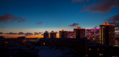 Родина-мать встречает рассвет