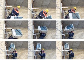 Когда у кондёрщиков нет высокой лестницы