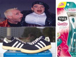 Кто носит кеды Адидас и бреет рожу бритвой Шик,
Тому любая баба даст, а может даже и мужик!