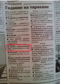 Как определить удивлённого таракана