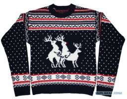 Мать, наверно, пришла потом в школу в таком свитере и спрашивает: "а что не так со свитером сына?"