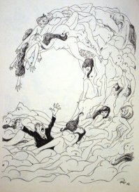 напомнило рисунок Херлуфа Бидструпа