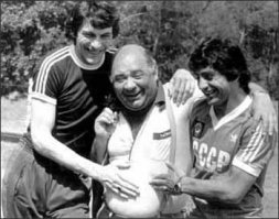 Ринат Дасаев,Владимир Никитович Маслаченко и Ринат Дасаев,Ринат Дасаев,Евгений Леонов,Хорен ОГАНЕСЯН  Станислав Черчесов.