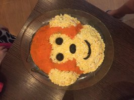 Муж старался))) внутри оливье. Был))))