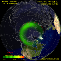 Полярное сияние в Мурманске