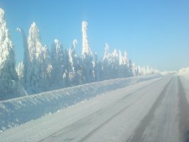блин хотел в фотоаппарата выложить фотки а "фишки" пишет "слишком большая фотография" . так что ловите с телефона . Это Лысьва , трасса на Чусовой