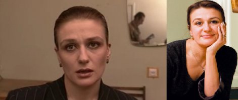 Исправляюсь.
Анастасия Мельникова, роль - Анастасия Абдулова,дознаватель

Родилась 19 сентября 1969 года в Ленинграде.

Заслуженная артистка РФ (2006).

В 1990 году окончила актерский факультет ЛГИТМиКа (курс И.П. Владимирова). 
Стажировалась в американском колледже.

Играла в Академическом Большом Драматическом театре имени Г.А. Товстоногова, Санкт-Петербургском театре "Приют Комедианта".

С 1993 года - актриса Санкт-Петербургского драматического театра имени В.Ф. Комиссаржевской.

Много снимается в кино. Стала популярна после съёмок в телесериале "Улицы разбитых фонарей".