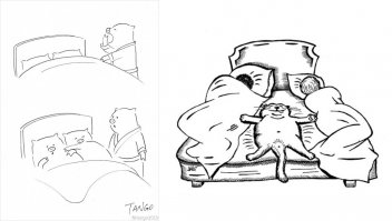 Смешные рисунки с неожиданным поворотом событий