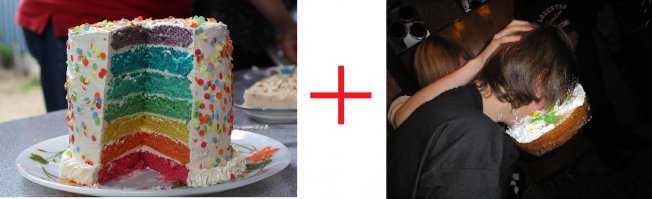 Радужный торт, меняющий цвет на ваших глазах!