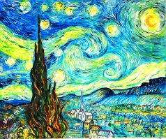 Стежки похожи на мазки кисти в стиле Ван Гога, очень красиво. Интересный пост,спасибо) +