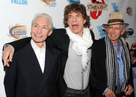 Группа Rolling Stones посещают специальный показ фильма "Stones In Exile" в Музее современного искусства в Нью-Йорке,