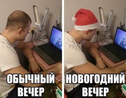 До и после новогодних праздников