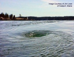 Верно, это слив водохранилища Monticello, Калифорния. У него даже есть собственное имя: Morning Glory spillway. Больше ничего особенного у него нет.
Вот настоящий водоворот Old Sow:
