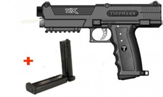 разработали пистолет, ага... я с 2012 таким в пейнтик пуляю))) максимум - шарики с солью. Да и то, пробовал стрелять резиновыми - куда эффективнее будет