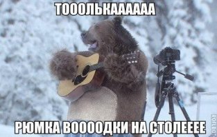 Это не наш медведь, а цыганский. Наш на балалайке играет. :)